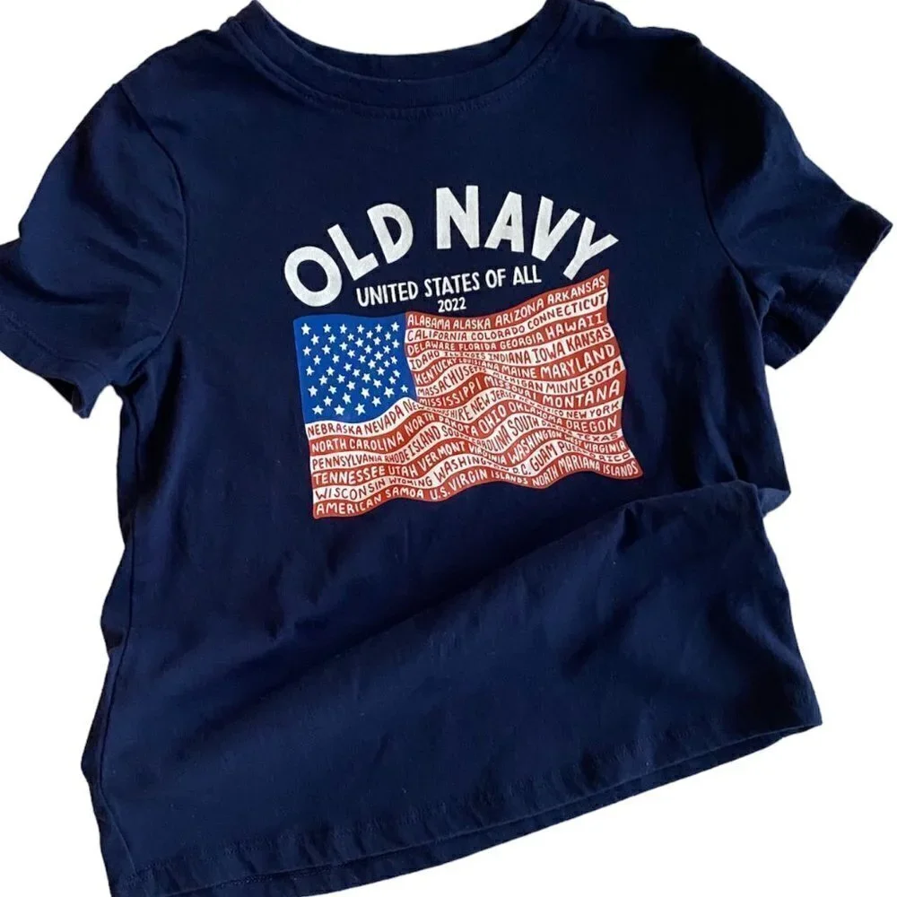 Old Navy American Flag shirt size 5T